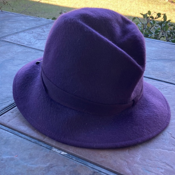 Unworn vintage Purple Wool Fedora - Picture 2 of 6